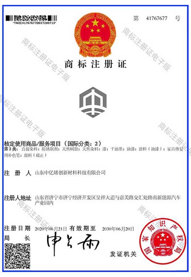 商標(biāo)注冊(cè)證